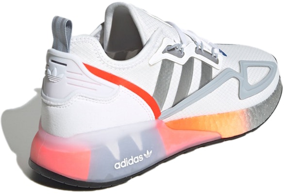 adidas ZX 2K Boost 'Putih Perak Metalik' FY5725 Shop adidas ZX 2K Boost 'Putih Perak Metalik' FY5725