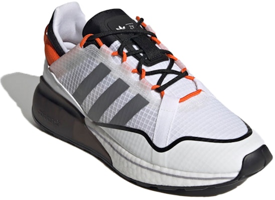 adidas ZX 2K Boost Pure 'Putih Kelabu Oren' H06568 Lookbook adidas ZX 2K Boost Pure 'Putih Kelabu Oren' H06568