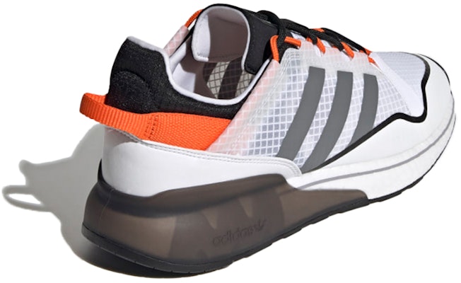 adidas ZX 2K Boost Pure 'Putih Kelabu Oren' H06568 Shop adidas ZX 2K Boost Pure 'Putih Kelabu Oren' H06568