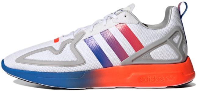 adidas originals ZX 2K Flux 防滑減震回彈 低筒 運動休閒鞋 男女款 白藍粉 Buy adidas originals ZX 2K Flux 防滑減震回彈 低筒 運動休閒鞋 男女款 白藍粉