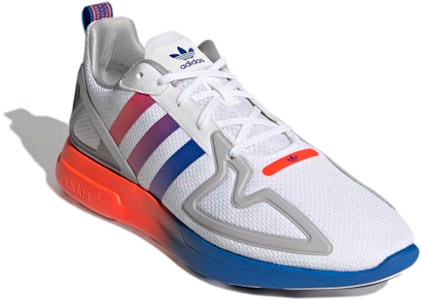 adidas originals ZX 2K Flux 防滑減震回彈 低筒 運動休閒鞋 男女款 白藍粉 Lookbook adidas originals ZX 2K Flux 防滑減震回彈 低筒 運動休閒鞋 男女款 白藍粉