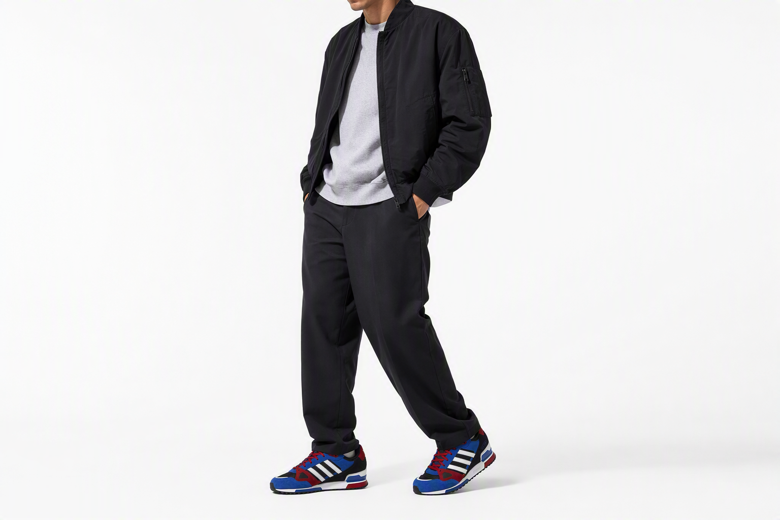 Order 阿迪达斯 ZX 750 '黑蓝红' FZ5894