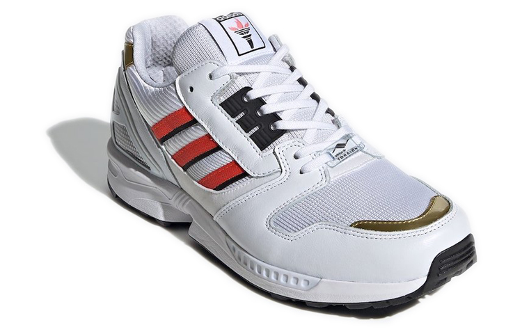 Shop adidas Originals ZX 8000 “Olympic” 防滑耐磨 低筒 運動休閒鞋 男款 白黑紅