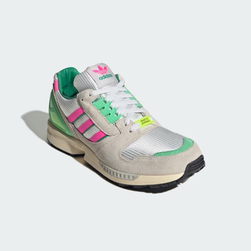 Shop adidas ZX 8000 Sneakers Bianco Sporco/Rosa Lucido/Verde Semi Court KI4726