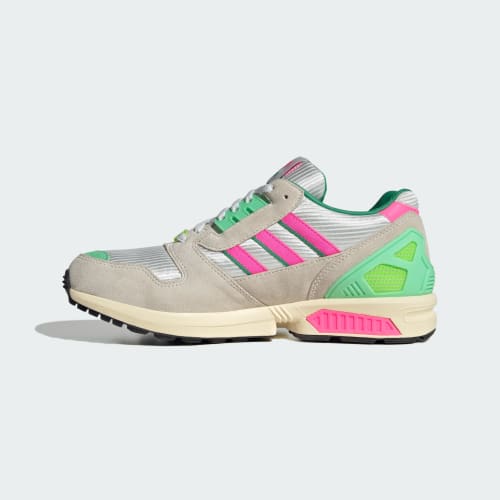 Details for adidas ZX 8000 Sneakers Bianco Sporco/Rosa Lucido/Verde Semi Court KI4726