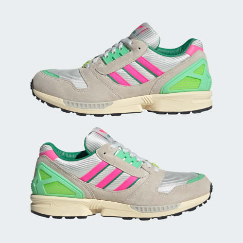 Sizing adidas ZX 8000 Sneakers Bianco Sporco/Rosa Lucido/Verde Semi Court KI4726