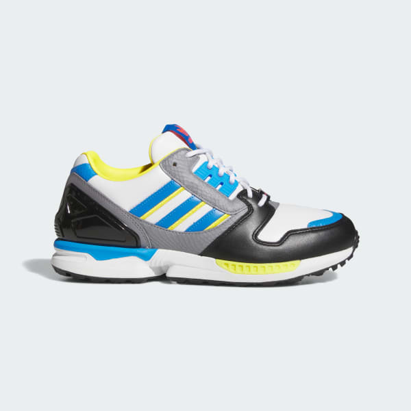 adidas ZX 8000 Spikeless Golf Shoes Cloud White/Lucid Ray Blue/Core Black JQ6807