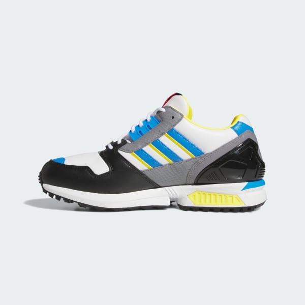 Details for adidas ZX 8000 Spikeless Golf Shoes Cloud White/Lucid Ray Blue/Core Black JQ6807