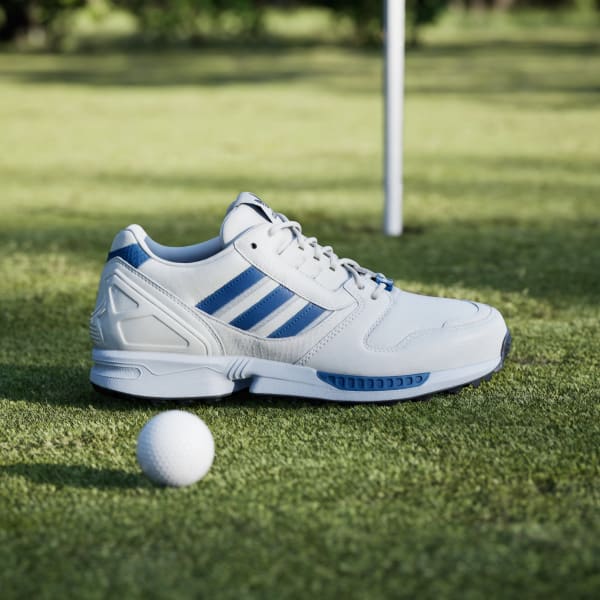 Lookbook adidas ZX 8000 Spikeless Golf Shoes Off White/Dusky Petrol/Crystal Sky JQ3446