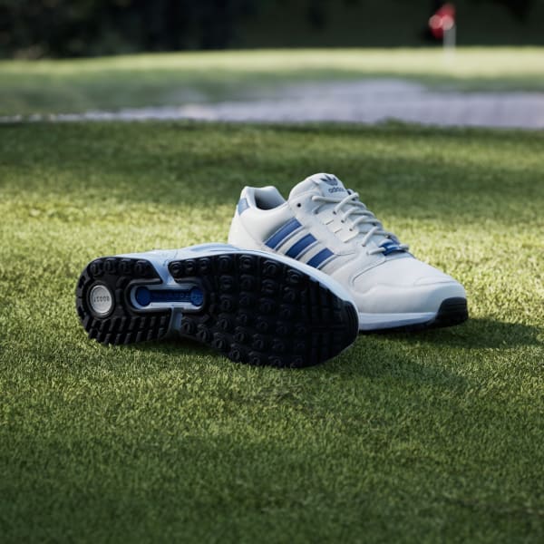 Shop adidas ZX 8000 Spikeless Golf Shoes Off White/Dusky Petrol/Crystal Sky JQ3446