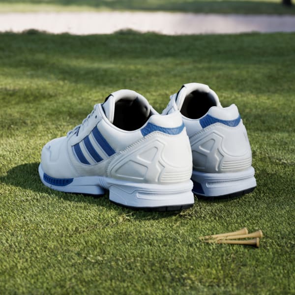 Details for adidas ZX 8000 Spikeless Golf Shoes Off White/Dusky Petrol/Crystal Sky JQ3446