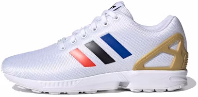 adidas ZX Flux 'Cloud White Black Royal Red' FV7918 adidas ZX Flux 'Cloud White Black Royal Red' FV7918