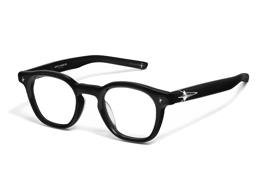 Order 可調式 GENTLE MONSTER Vonzo 黑色粗框方形光學眼鏡 男女通用 Vonzo-01