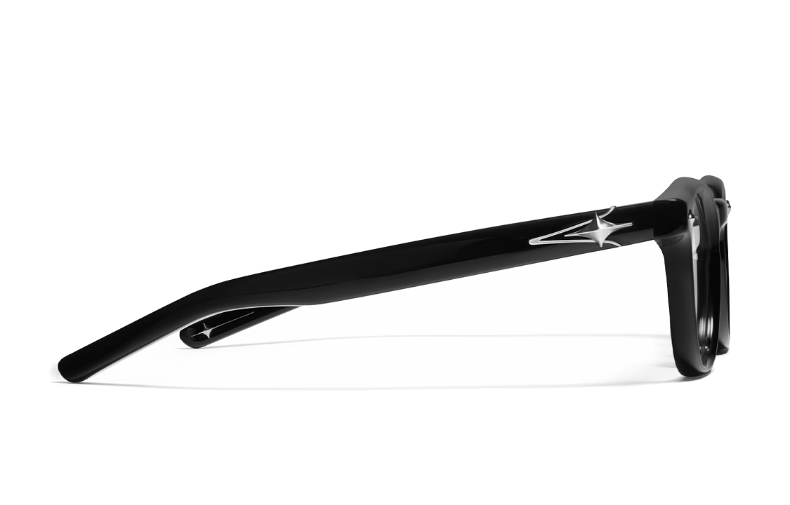 Shop 可調式 GENTLE MONSTER Vonzo 黑色粗框方形光學眼鏡 男女通用 Vonzo-01