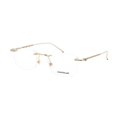 Adjustable MONTBLANC Rectangular Alloy Optical Glasses Unisex Stylish Design MB0215O001