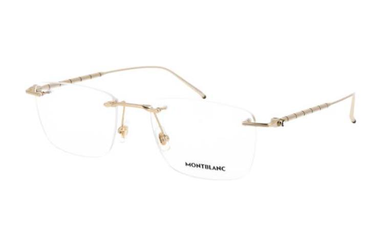 Adjustable MONTBLANC Rectangular Alloy Optical Glasses Unisex Stylish Design MB0215O001 圖 2