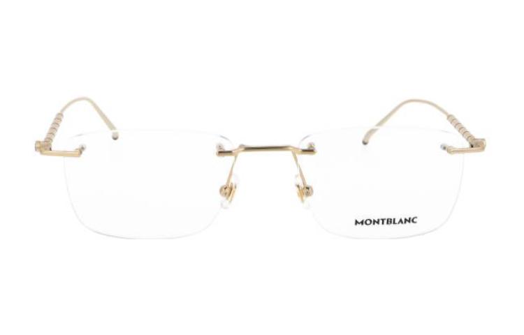 Adjustable MONTBLANC Rectangular Alloy Optical Glasses Unisex Stylish Design MB0215O001 圖 3