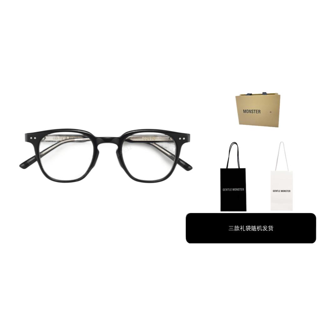 Adjustable Prescription GENTLE MONSTER Black Frame Blue Light Glasses Unisex Retro Optical. LUTTO-01 圖 2