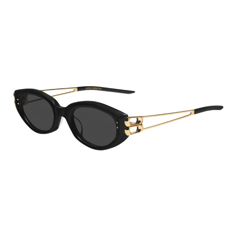 Adjustable Prescription GENTLE MONSTER Cat-Eye Sunglasses Black Unisex Couples Style KUNST01GD