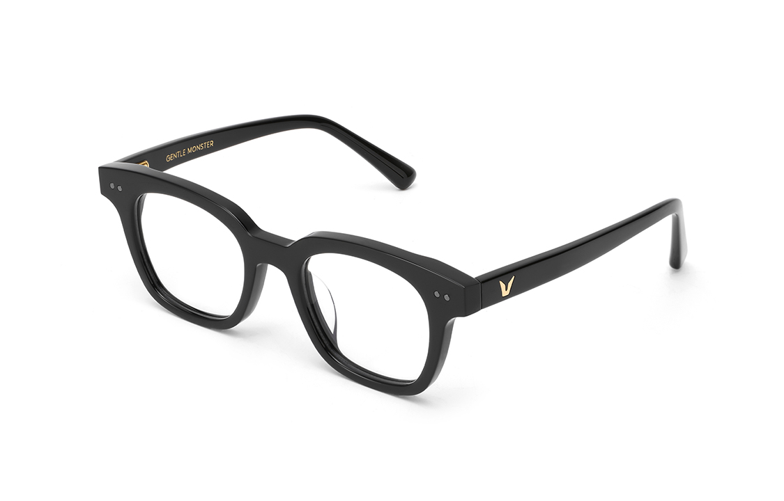Adjustable Prescription GENTLE MONSTER South Side 01 Black Square Optical Glasses Unisex SOUTH-SIDE-01