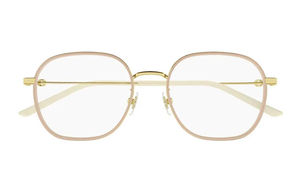 Lookbook 可調式GUCCI經典金屬方形光學眼鏡 男女通用 GG1198OA-002 53