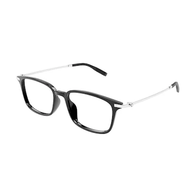 Adjustable Prescription MONTBLANC Full-Rim Titanium Rectangular Optical Frame Silver MB0315OA-001