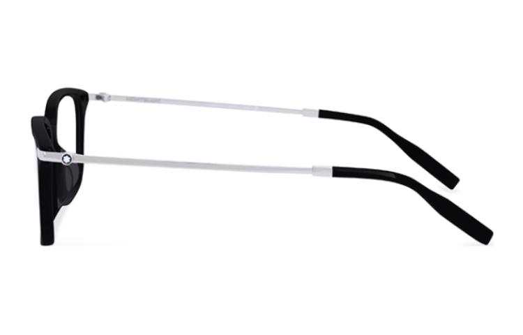 Shop Kacamata Optik MONTBLANC Titanium Full-Rim Persegi Adjustabel - Silver MB0315OA-001