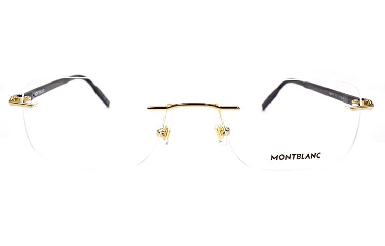 Adjustable Prescription MONTBLANC Star Business Alloy Rectangle Optical Glasses Gold/Black. MB0221O-001 圖 3
