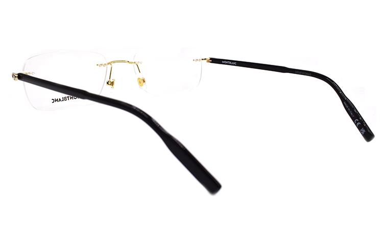 Adjustable Prescription MONTBLANC Star Business Alloy Rectangle Optical Glasses Gold/Black. MB0221O-001 圖 4