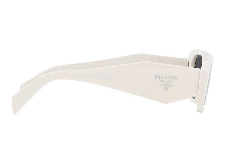 Adjustable Prescription PRADA Rectangle Sunglasses White Unisex Couples Style 0PR17WSF-1425S0 圖 4