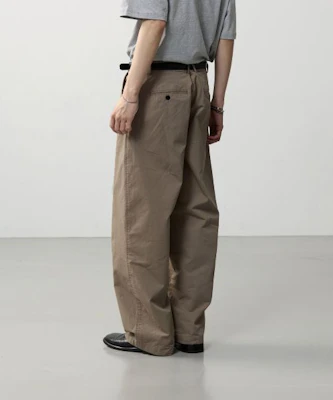 AESB Essential Wide Chino Pants - Washed Beige ASPRO26SMPA272BE Shop AESB Essential Wide Chino Pants - Washed Beige ASPRO26SMPA272BE