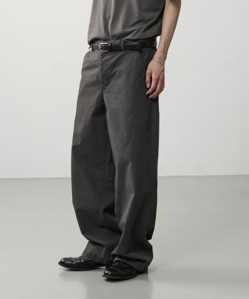 Order AESB Essential Wide Chino Pants - Washed Charcoal ASPRO26SMPA272CH