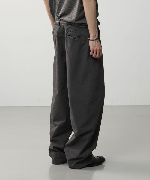 Lookbook AESB Essential Wide Chino Pants - Washed Charcoal ASPRO26SMPA272CH
