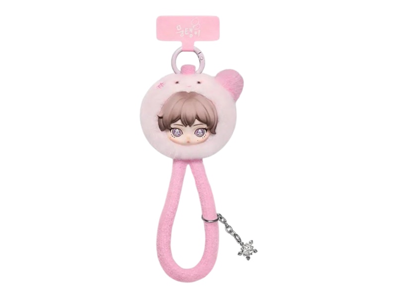 aespa x Pop Mart Fluffy Club Series Jelly MUNGTAENGI - WINTER VER. Secret Edition Phone Lanyard