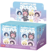 aespa x Pop Mart Fluffy Club Series Vinyl Plush Doll Pendant Sealed Case (4 Blind Box) aespa x Pop Mart Fluffy Club Series Vinyl Plush Doll Pendant Sealed Case (4 Blind Box)