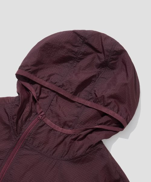 Details for AGOD Oblique Hood Windbreaker [Burgundy] A6SLJA01BU