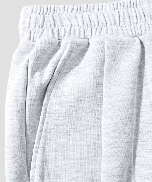Sizing AGOD One Tuck Carpenter Sweat Bermuda Shorts [White Melange] A5SSKP01