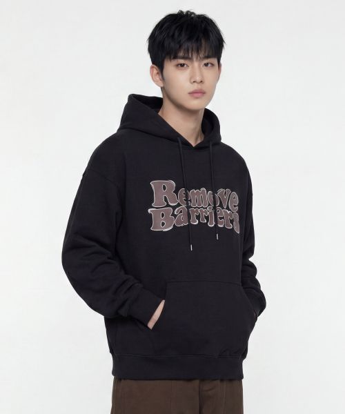 Lookbook Agod Remove Terry Sweat Hoodie [Black] A5FLKT01