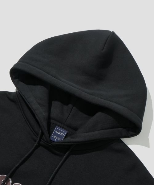Sizing Agod Remove Terry Sweat Hoodie [Black] A5FLKT01