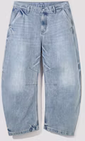 Shop Agod 按扣弯刀裤(浅蓝色) A6SLDP06LB