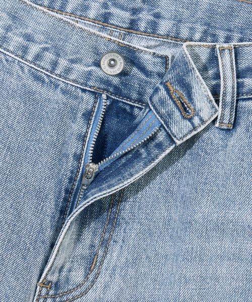 Sizing Agod Snap Button Curved Pants [Light Blue] A6SLDP06LB