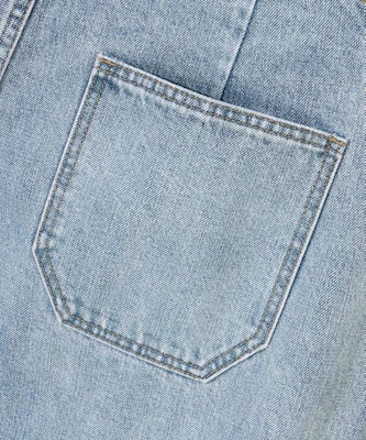 Agod 按扣弯刀裤(浅蓝色) A6SLDP06LB 2