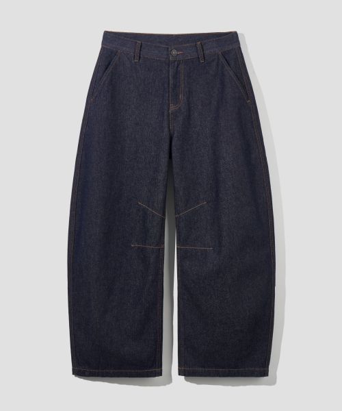 Purchase AGOD Snap Button Curved Pants [Low Indigo] A6SLCP01RI