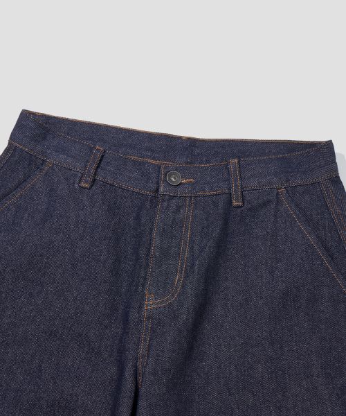 Sizing AGOD Snap Button Curved Pants [Low Indigo] A6SLCP01RI