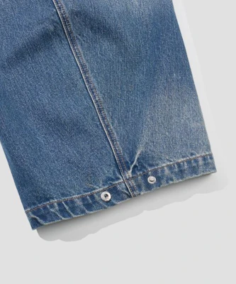 Agod スナップボタン カーブパンツ(ミディアムブルー) A6SLDP06MB 4
