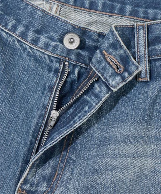 Agod スナップボタン カーブパンツ(ミディアムブルー) A6SLDP06MB Cheap Agod スナップボタン カーブパンツ(ミディアムブルー) A6SLDP06MB
