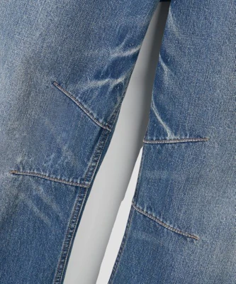 Agod スナップボタン カーブパンツ(ミディアムブルー) A6SLDP06MB 2