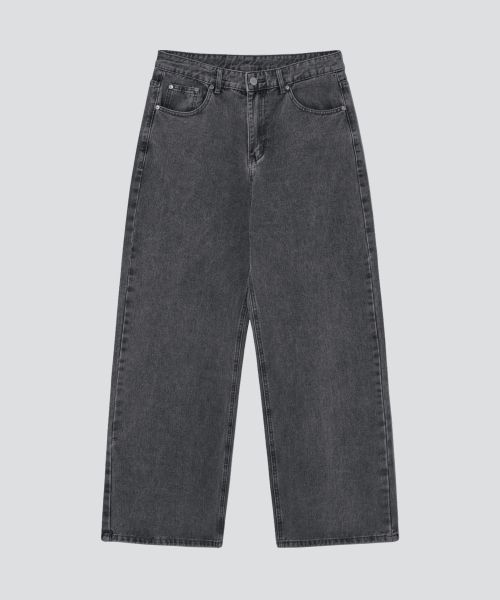 Purchase Agod Wide Denim Pants [Gray] D6DT01