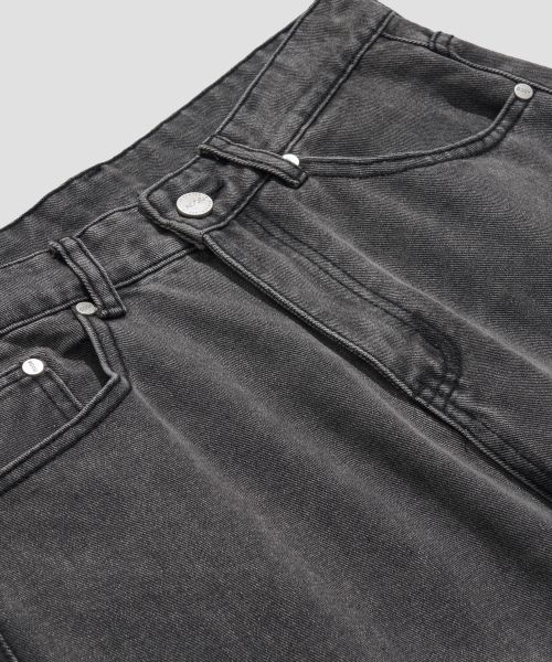 Sizing Agod Wide Denim Pants [Gray] D6DT01