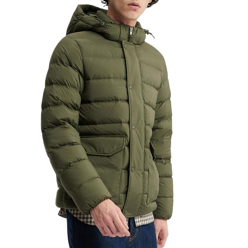AIGLE  Avocado Green Water-Resistant Down Jacket for Outdoor Warmth. AR513